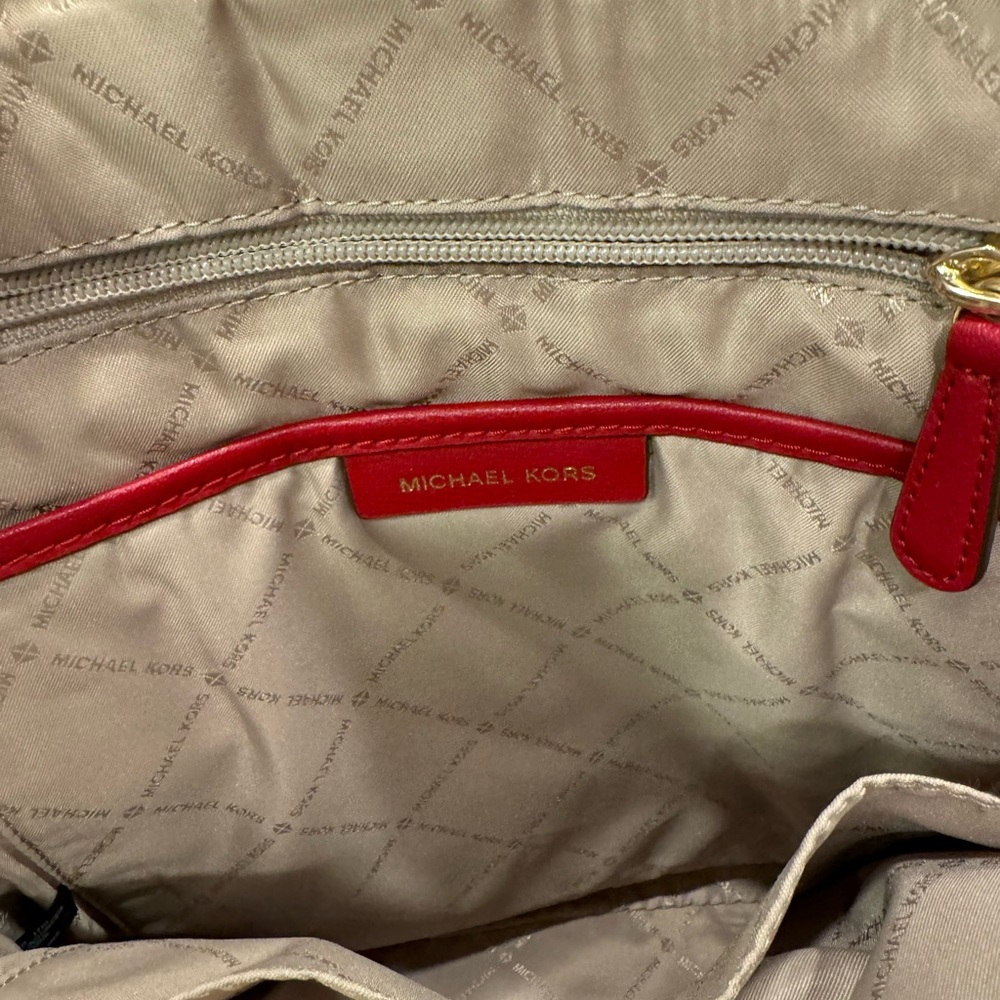 Michael Kors Red Backpack - Picture 4 of 5